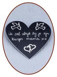 Durable Plastic Engravable Memorial Plaque - LG020