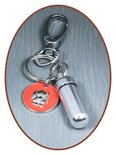 Aluminium Cremation Ash Keyring 'Dog'  - ALU03C