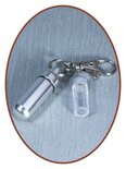 Aluminium Cremation Ash Keyring - ALU03