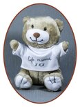 Memorial bear with the handwriting of the deceased - BE001