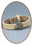 Suede (Fingerprint / Text) Ladies Cremation Ash Bracelet - CU19571