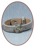 Suede (Fingerprint / Text) Ladies Cremation Ash Bracelet - CU19591