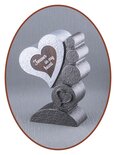 Mini - midi Ash Urn 'Heart' in Different Colors - HMP605