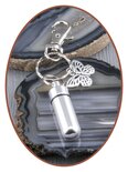 Aluminium Cremation Ash Keyring Butterfly  - ALU04