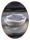 JB Memorials 925 Sterling Silver Cremation Design Ring - RB099