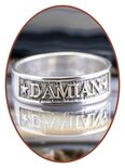 JB Memorials 925 Sterling Silver Name Remembrance Ring - RB067N