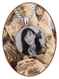 Stainless Steel Photo Cremation Pendant - B420