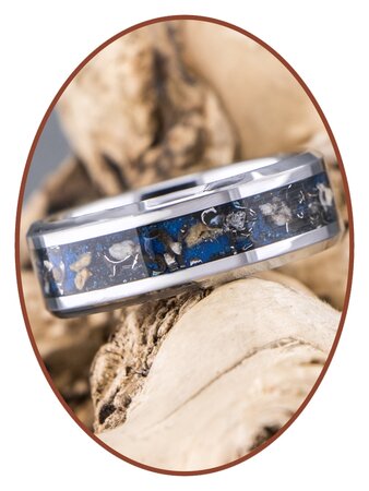 JB Memorials Very Exclusive Tungsten Carbide Meteorite - Dinosaur Cremation Ash Ring - CRT140