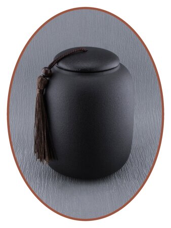 Midi Urn 'Ceramic Black'- AU005