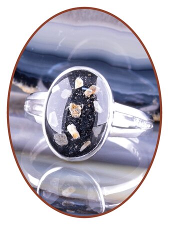 JB Memorials 925 Sterling Silver Cremation Design Ring -RB100A