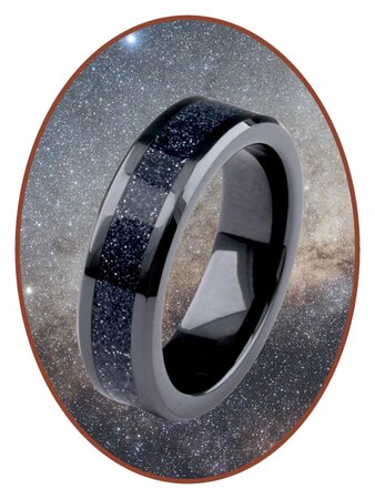 Cremation Ash Ring - 'Infinite Universe' - 6 or 8mm width - JRB145IU-4M2B