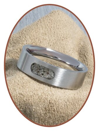 JB Memorials Stainless Steel Unisex Cremation Ash Ring - RB044