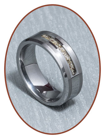 JB Memorials Tungsten Carbide Special Cremation Ring - RB045