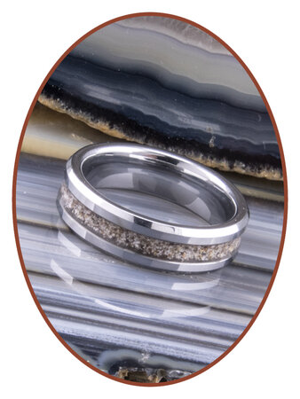 JB Memorials Tungsten Carbide Special Ladies Cremation Ring - RB048D