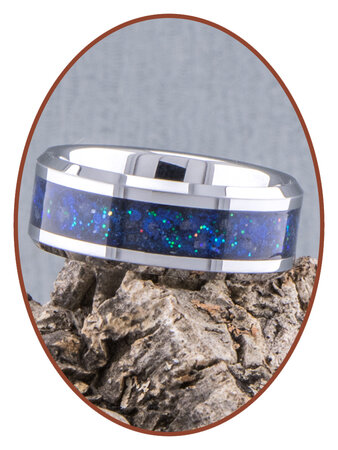 JB Memorials Ceramic Zirconium Special 'Night Sky' Cremation Ring - CRC141NS