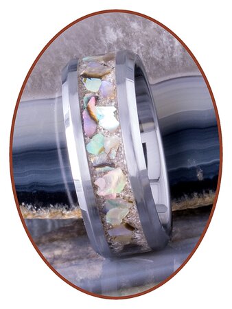 Abalone - Cremation Ash Ring - RB140AS-4M2B