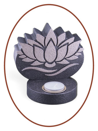 Mini Ash Urn 'Lotus' with tealight holder in Different Colors - HMP636