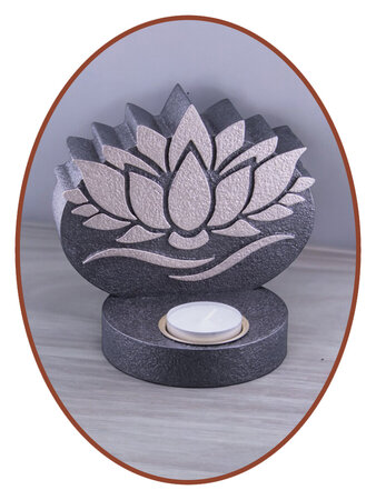 Mini Ash Urn 'Lotus' with tealight holder in Different Colors - HMP636