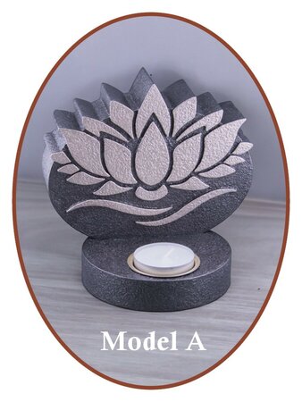 Mini Ash Urn 'Lotus' with tealight holder in Different Colors - HMP636