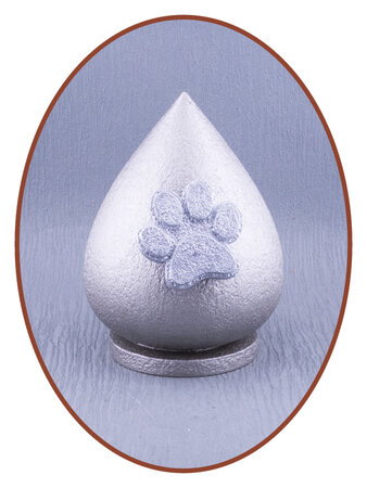 Mini Ash Urn 'With paw print' in Different Colors - HMP607D