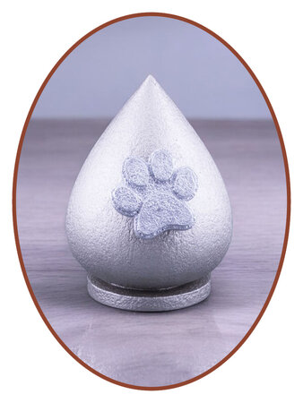 Mini Ash Urn 'With paw print' in Different Colors - HMP607D