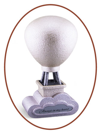 Mini Ash Urn 'Air balloon in cloud' in Different Colors - HMP664W