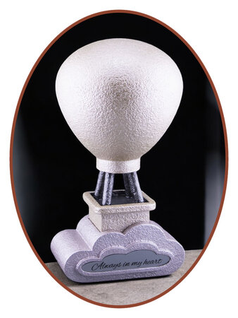 Mini Ash Urn 'Air balloon in cloud' in Different Colors - HMP664W