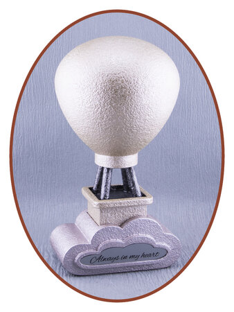 Mini Ash Urn 'Air balloon in cloud' in Different Colors - HMP664W