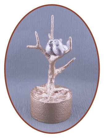 Mini Ash Urn 'Bird in Tree' in Different Colors - HMP667