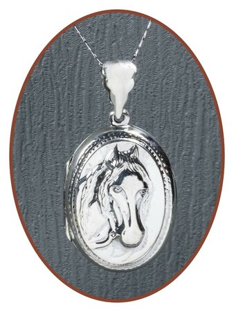 925 Sterling Silver 'Horse' Cremation Ash Pendant / Medaillon  - ZSP222