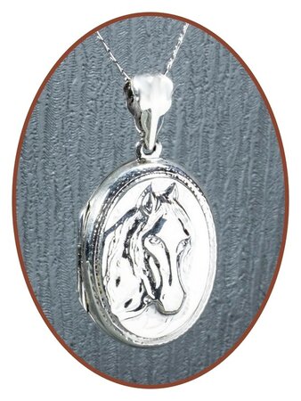 925 Sterling Silver 'Horse' Cremation Ash Pendant / Medaillon  - ZSP222