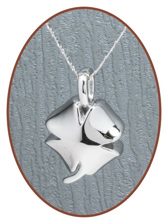 925 Sterling Silver Cremation Design 'Clover' Pendant - Z010