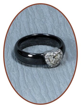 Ceramic Zirconium Cremation Ring - TC02