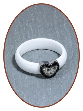 Ceramic Zirconium Cremation Ring - TC03