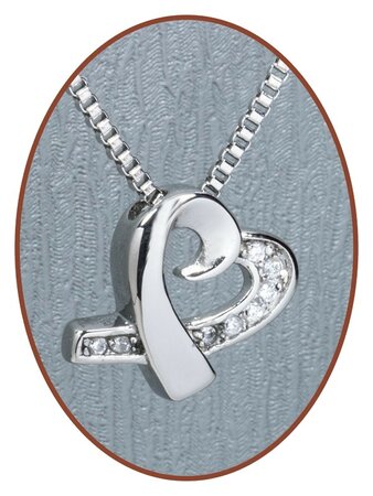 Stainless Steel 'Heart' Cremation Pendant - B332