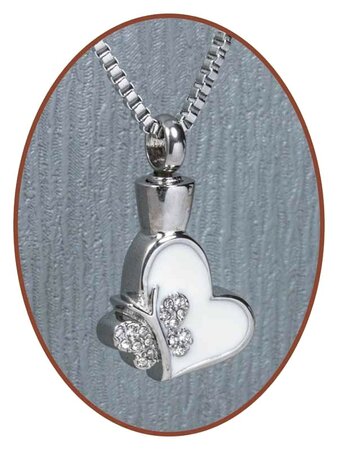 Stainless Steel Cremation Design Pendant 'Butterfly-Heart' - B273