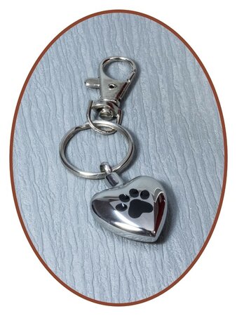 Stainless Steel Cremation  Key-ring 'Paw' - D052