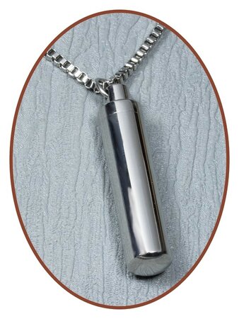 Stainless Steel Tube Cremation Pendant - B389